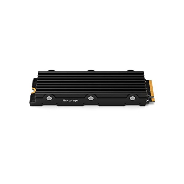 Nextorage Internal SSD 1TB for PS5 and PC Memory Expansion M.2 2280 Gen4 NVMe with Heatsink NEM-PA1TB/N SYM Maximum Transfer Rate Read: 7300MB/s, Write: 6000MB/s