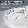 Sterline Large Universal Lid,Fits 8 -12 Inch Cookware,Tempered Glass Top