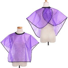 NentMent 2 Pack Waterproof Hair Dye Cape Portable Short Comb-Out Capes Hair Cutting Cape Haircut Apron Styling Cape Makeup Bib for Stylist Artist Hairdressing Hair Coloring Kit Bleach Beauty Salon