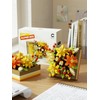 Sacblirr Orange Fantasy Mini Flower DIY Plant Building Blocks for