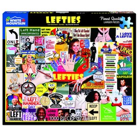 White Mountain Puzzles Lefties, 1000 Piece Jigsaw Puzzle