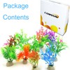 COMSUN 10 Pack Artificial Aquarium Plants, Small Size 4 to