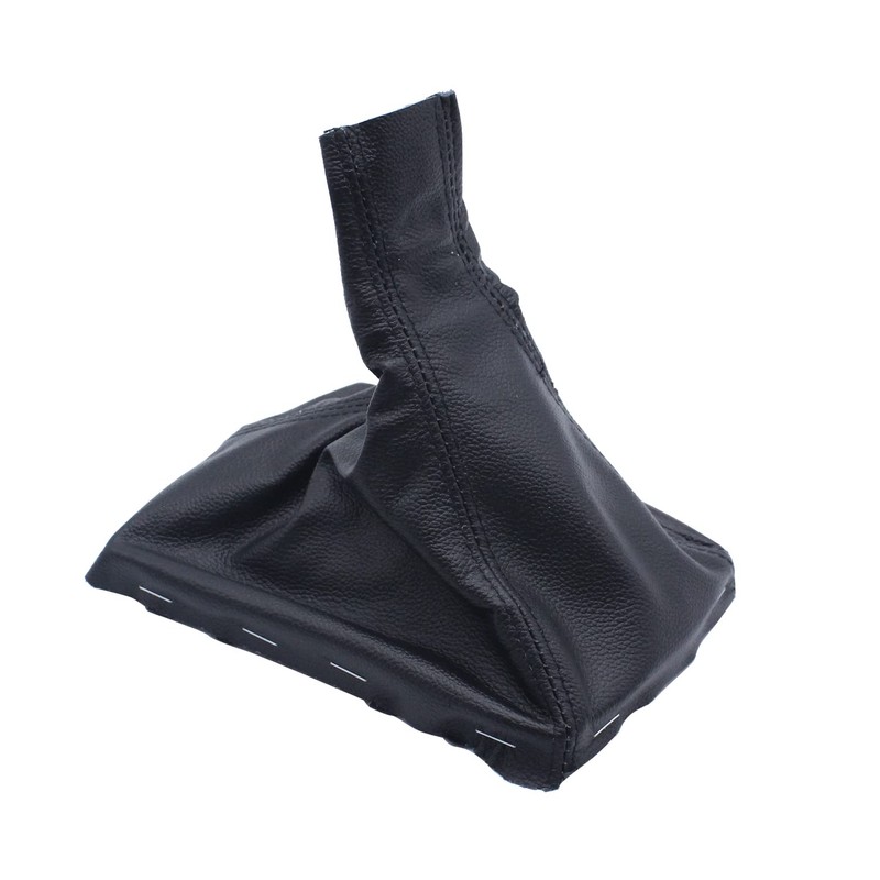 SHLPDFM Gear Stick Gaiter + Handbrake Gaiter Genuine Leather Black