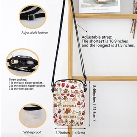 Lion Movie Inspired Crossbody Bag Lion Cartoon Movies Lover Gift Simba Pumbaa Gift Magical Kingd*m Shoulder Bag (LION KNEW CB)