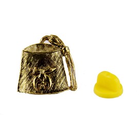6030646 Shriner Fez Lapel Pin Excellent Detail Shrine Fezz Simitar Crescent Moon Star