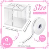 Taiyin 9 Pcs Large Tall Clear Cake Box 10''x10''x9'' White