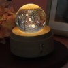 Solar System Pattern Crystal Ball Rotating Music Box USB Charging