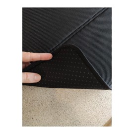 Fulia Elegance Bulaşık Kurutma Matı, Bulaşık Kurutma Örtüsü, Kaymaz Taban Emici Bulaşıklık, Katlanır Bulaşık Matı (49x40cm) Siyah