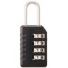 Concise 217053 4-Digit Dial Lock, 2.4 inches (6 cm), 0.1 lbs (0.46 kg), Black