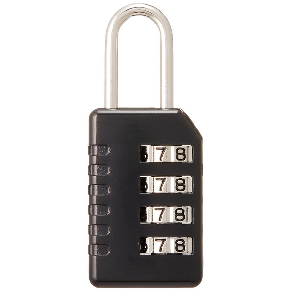 Concise 217053 4-Digit Dial Lock, 2.4 inches (6 cm), 0.1 lbs (0.46 kg), Black
