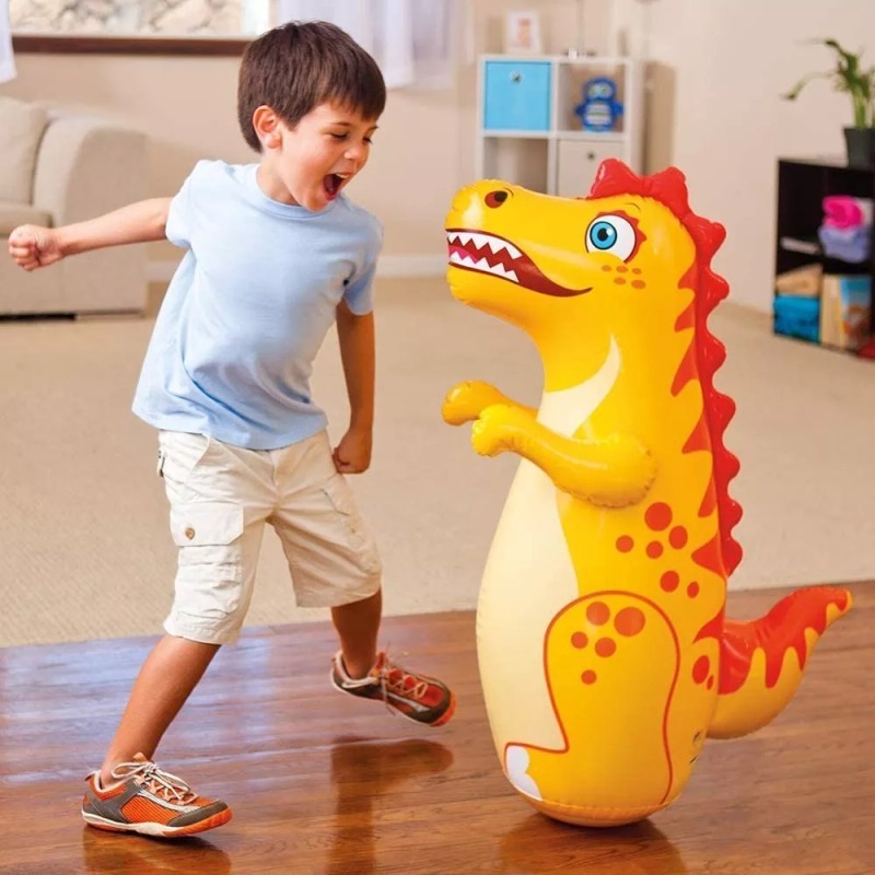 Intex Combo Muñecos Inflables Dragón, Delfín Y Luchador Para Niños