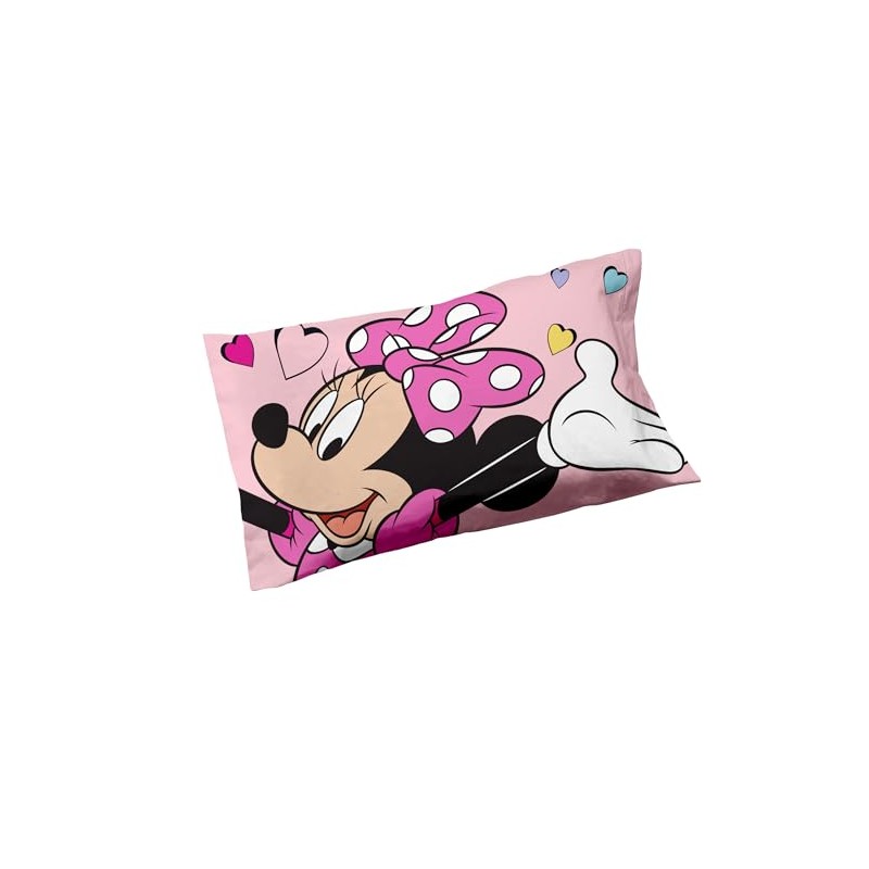 Minnie Set of 2 Cotton Pillowcases 100% Cotton 50 x
