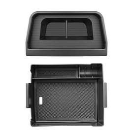 SKTU 2PCS for 2025 Ford Maverick Center Console Organizer for 2025+ Ford Maverick Dashboard Organizer 2025 Maverick Console Tray Ford Maverick 2025 Accessories 2025 Maverick ABS Console Tray