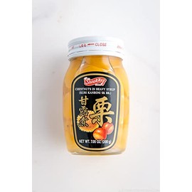 Shirakiku Kuri Kanroni Chestnuts in Heavy Syrup 7.05oz. (200g) (Pack of 2) - MADE IN JAPAN - Limited Stock