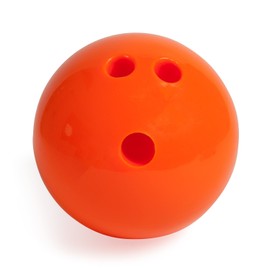 Champion Sports Rubberized Plastic Bowling Ball - 3 LB Orange