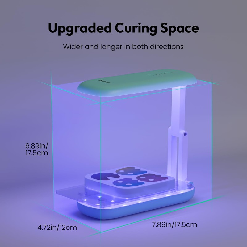 Resiners Double-Sided UV Resin Light, UV Light for Resin Curing,