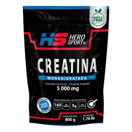 Creatina Monohidratada 800gr 160 Servicios Hero Sport Sabor