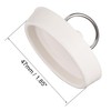 sourcing map Rubber Sink Plug, Drain Stopper White Fit 48-49.5mm