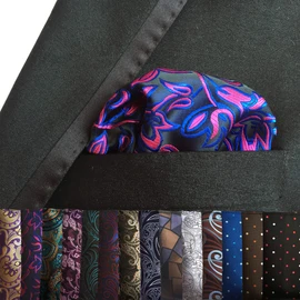 15 Pcs Pocket Squares Sets for Man,Assorted Colors Men Suit Jacket Pocket Square Handkerchiefs Wedding Gift, Multicolor