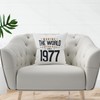MUGFFINS 1977 Birthday Pillow Cushion Padding included - in English