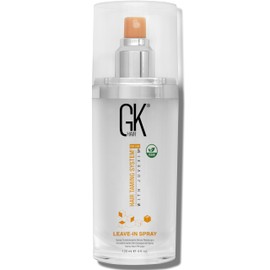GK HAIR Global Keratin Leave-In Conditioner Detangler Spray 120 ml - For Dry, Damaged and Frizzy Hair Protection With Organic Natural Oil Strength & Shine | Hydrating Smoothing Styler