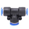 50Pcs 3‑Way Pneumatic Connector Quick PU Tube Hose Push in