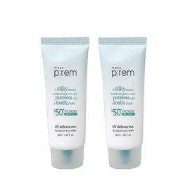 MakePrem Make Prem Sun Cream 1+1 UV Defense Me No Sebum Mugijacha 40ml+40ml / 메이크프렘 선크림 1+1 유브이 디펜스 미 노세범 무기자차 40ml+40ml