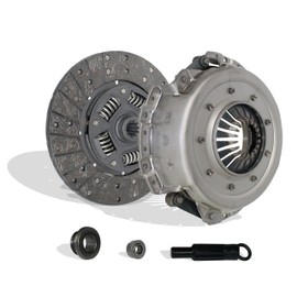 Clutch Kit Set Compatible With Ford F150 F250 F350 Bronco E-150 E-250 Econoline XL XLS XLT Custom Eddie Base XLT Lariat Ghia 1975-1993 4.1L 4.9L L6 5.0L 5.8L V8 GAS OHV Naturally Aspirated (07-016)