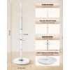 ZIECUKU Metal Coat Rack with Natural Marble Base, Coat Rack
