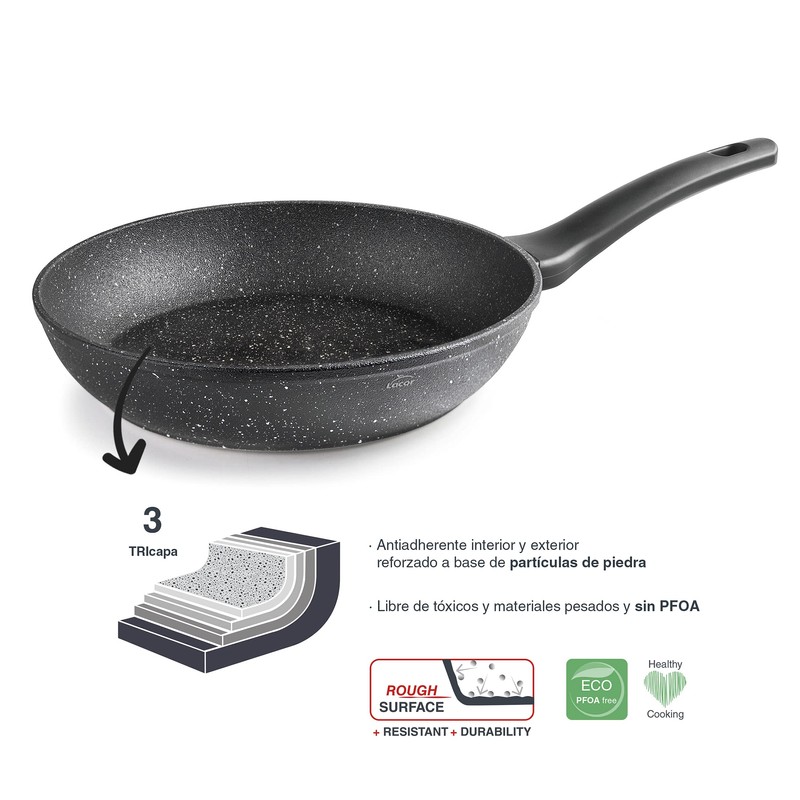 LACOR - 26818 - Java Pan Forged Aluminium, 100% PFOA-Free,