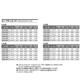 OH セーフティコード 0.5kg用 SCN-05B ブラック