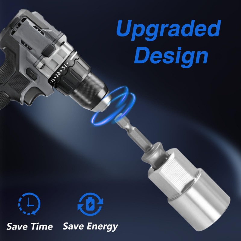 KPALAG Upgrade Stainless Steel Spare Wheel Handle CNC Socket Tool