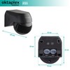 Oktaplex Ana Infrared Motion Sensor Outdoor Swivelling IP44 180° Motion