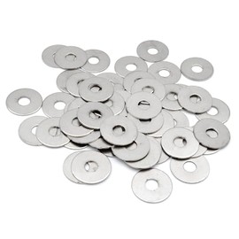Design61 50 x Rivet Washer Diameter 25.5 mm / Hole Diameter 5.5 mm Nickel-Plated