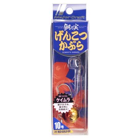 Major Craft TM-GK Tairaba Sea Bream Nomi Genkotsu Cabra, No. 10, Red Gold, 1.4 oz (40 g), 1 Lure