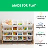 Humble Crew Extra-Large Toy Organizer with 20 Plastic Bins –