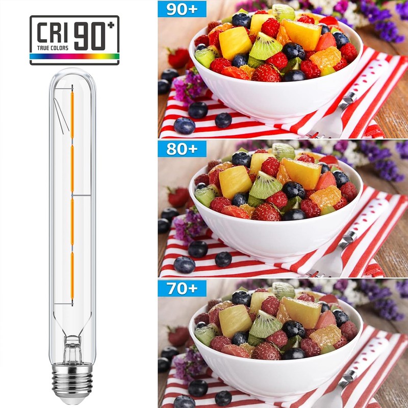 Leools Tubular Light Bulb 4W Equal E26 LED Bulb 40