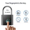 Zinc Alloy Smart Fingerprint Lock, Metal USB Charging Fingerprint Padlock