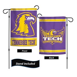 Tennessee Tech Golden Eagles Garden Flag Set With Stand, 12.5 x 18 inch College Flag With Three Piece Steel Yard Flag Stand, Licensed by Wincraft