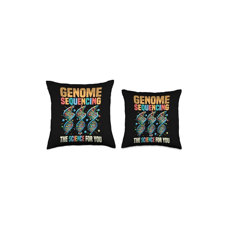 DNA Genome Sequencing Genetic Science DNA Tree Throw Pillow