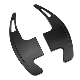 ALUMINUM ALLOY PADDLE SHIFTER EXTENSION replacement for MUSTANG V6 ECOBOOST GT SHELBY 2015‑2022 STEERING WHEEL SHIFT PADDLES EXTENDED PADDLE SHIFTER (Black)