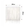 GreatRise 25 x 25 cm Square Faux Fur Fabric Material