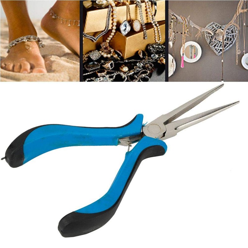Small needle nose pliers, jewellery pliers, long nose diagonal pliers,