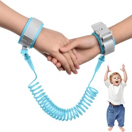 CJQRL Baby Anti-Lost Belt, 2.5 m Anti-Lost Wrist Belt Lead for Children, Baby Children, Safty Anti-Lost Walking Children's Lead Wrist (Blue)