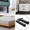 Toolzia Adjustable Bed Legs, Metal Retractable Heavy Duty Bed Center