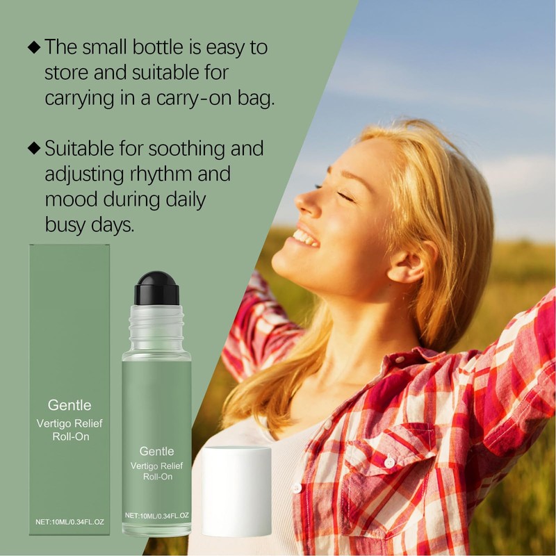 Natural Vertigo Relief Roll-On, Vertigo Ease Roller, Dizzy Relief for