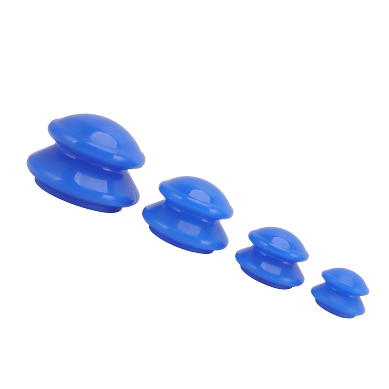 4 Sizes Silicone Cupping Therapy Set Negative Pressure Vacuum Cupping