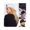 D&I Plain Flat Bill Visor Blank Snapback Hat Cap with