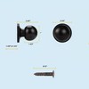 BFTECH BF-607 Series Round Door Handle/Keyed Entrance/Privacy/Passage/Dummy/Door Knobs (Dummy, Black)