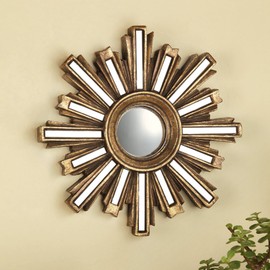 SPI Home Gold Deco Sunburst Wall Mirror
